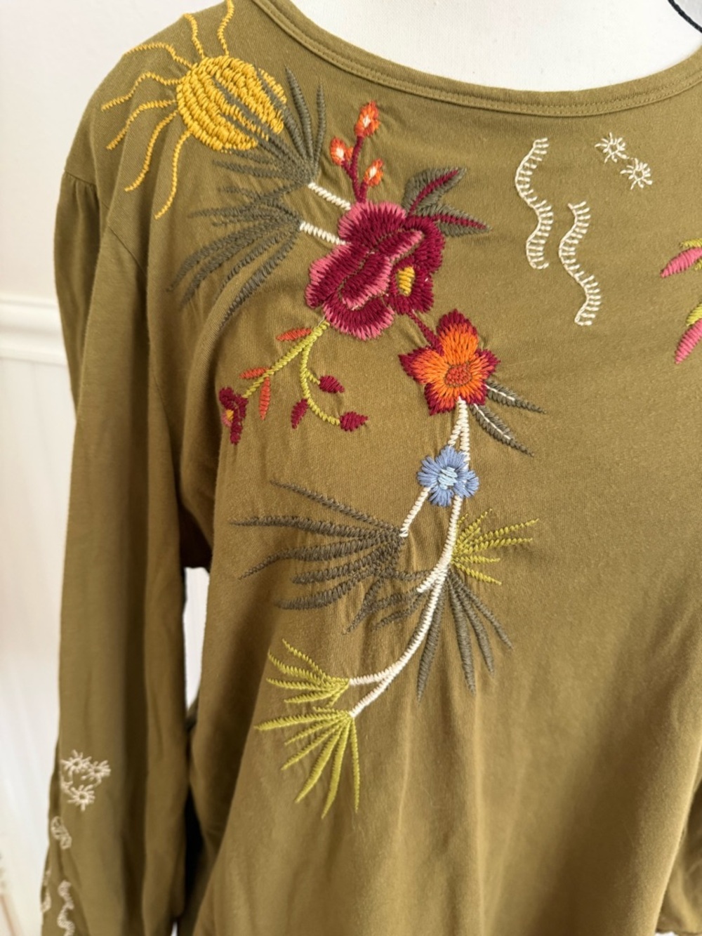 RARE Johnny Was Keone Puff Sleeve Tunic - Picture 6 of 12